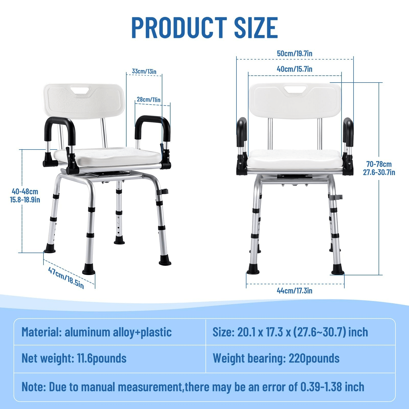 360° Swivel Shower Chair